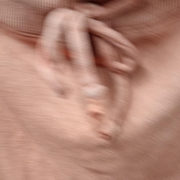 Pink Off-the-Shoulder Sweater with Drawstring Detail - Picture 3 of 4